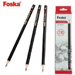 El lápiz de papel Foska es un utensilio de escritura escolar y de oficina diseñado para ofrecer un trazo suave.