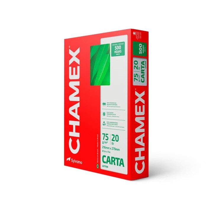 Resma de hoja Chamex Carta - A4 - Oficio