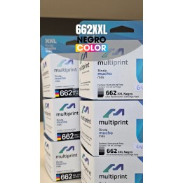 Cartucho compatible 662 XXL  Negro y Color