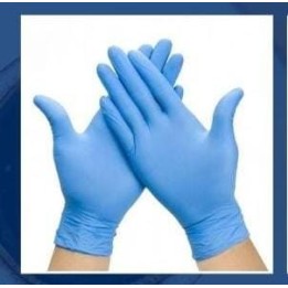 Guante de Nitrilo Azul medidas P – M – G
